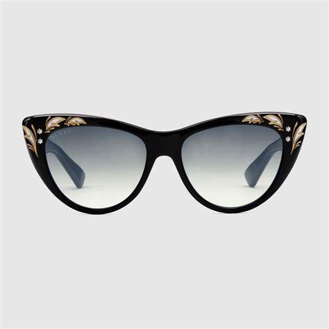 gucci large cat eye sunglasses|cat eye Gucci sunglasses women's.